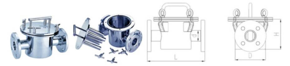 法兰流体管道除铁器